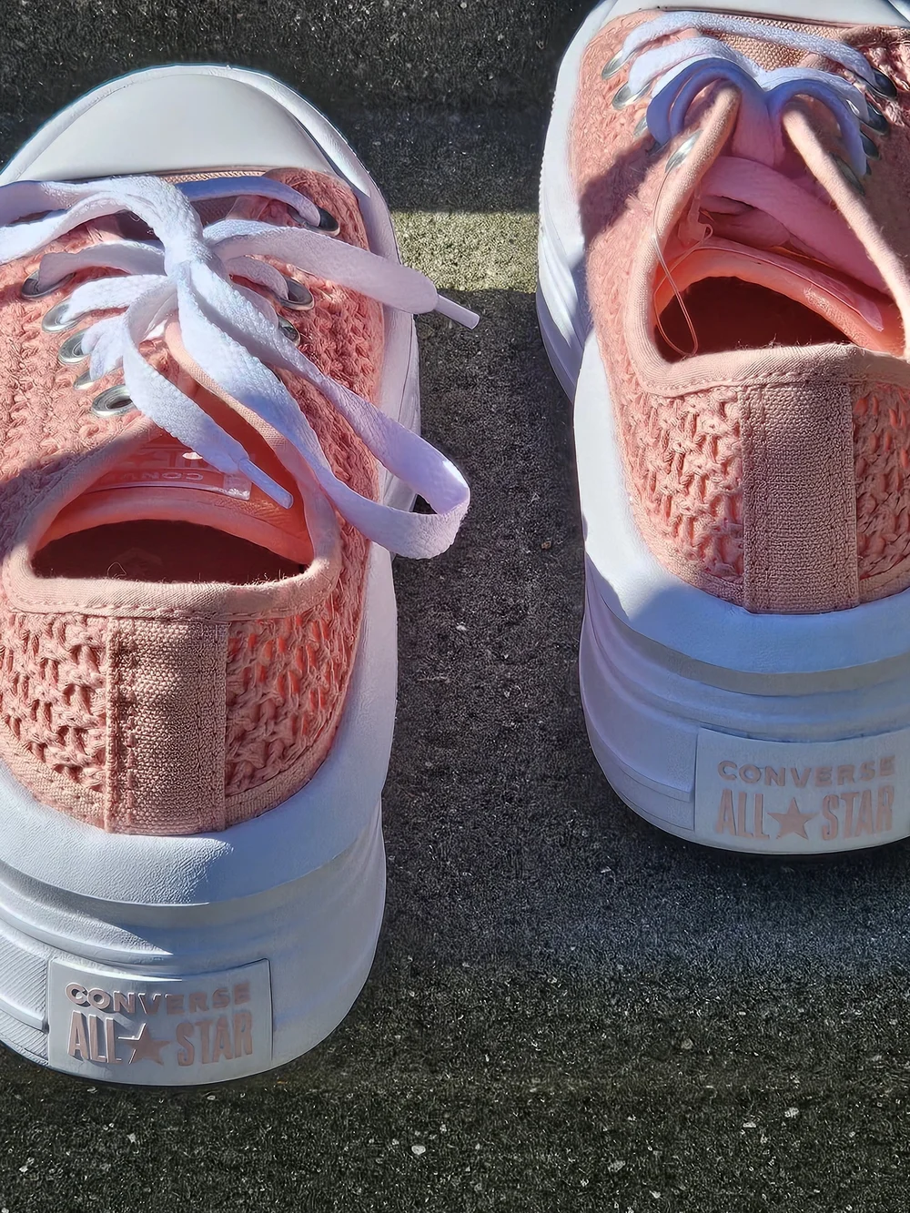 Converse Chuck Taylor All Star Move Platform Crochet Pink - A08740C Size 5